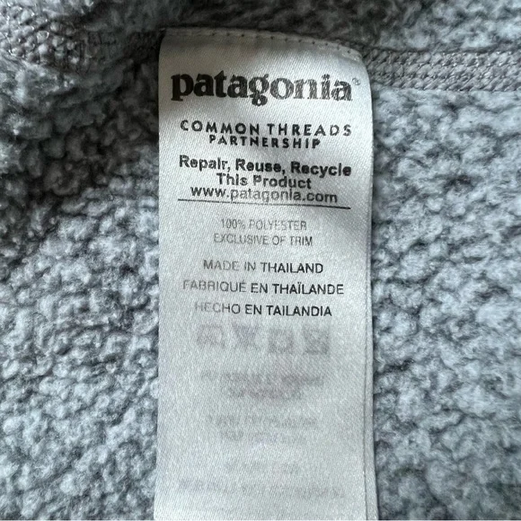 Patagonia Better Sweater Fleece Quarter 1/4 Zip Up Jacket Birch White - Size XS - Picture 13 of 16